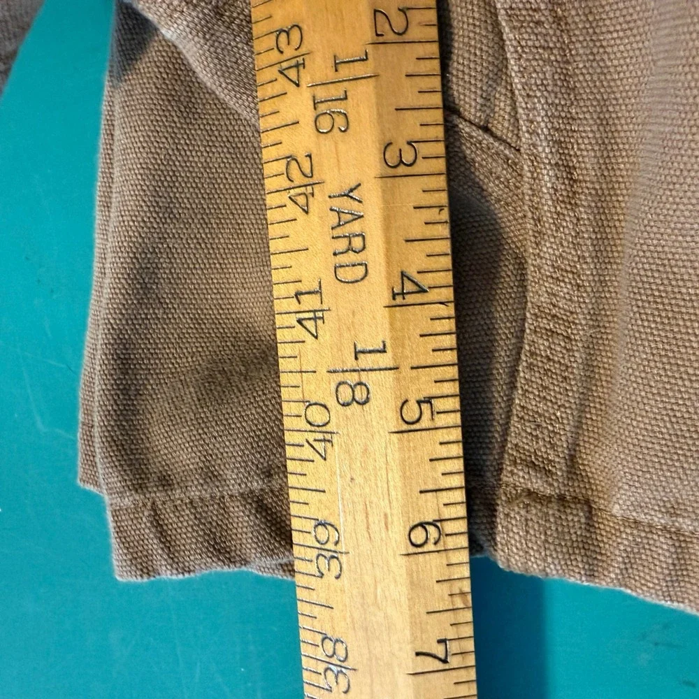Duluth Trading Co Mens Brown Firehose Cargo Shorts 100% Cotton Size 38x7 Utility